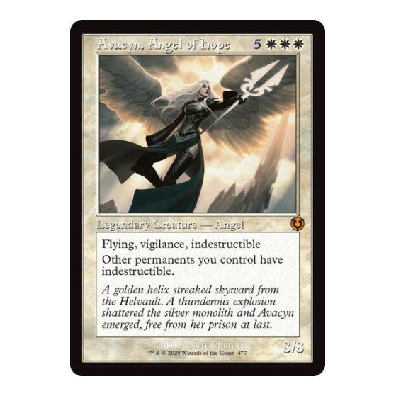 Avacyn, Angel of Hope (Retro Frame) Innistrad Remastered (INR) - (#477, Mythic Rare) (Foil, Near Mint)