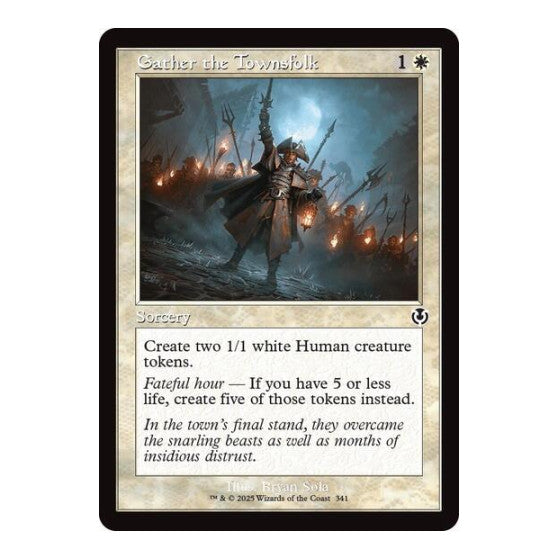 Gather the Townsfolk (Retro Frame) Innistrad Remastered (INR) - (Foil, Near Mint)