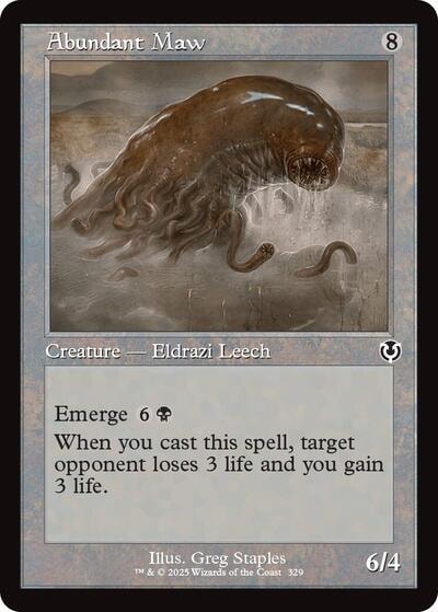 Abundant Maw Retro Frame Innistrad Remastered (INR) - (#329, Common) (, Near Mint)
