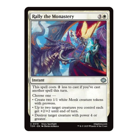 Rally the Monastery Tarkir: Dragonstorm (TDM) - (, Near Mint)
