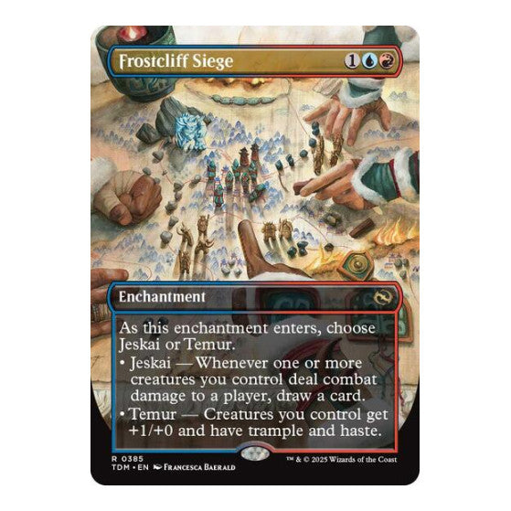 Frostcliff Siege (Borderless) Tarkir: Dragonstorm (TDM) - (Foil, Lightly Played)
