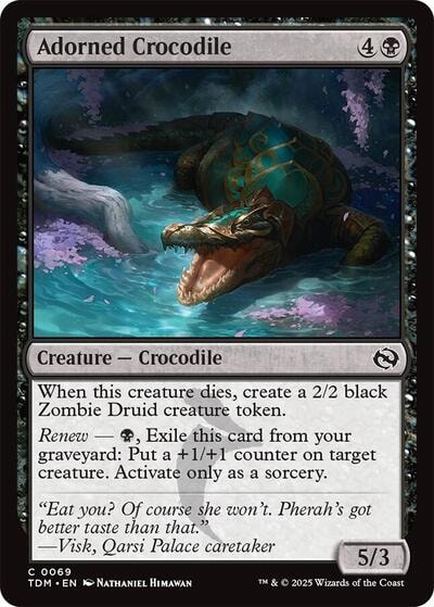Adorned Crocodile Tarkir: Dragonstorm (TDM) - (#69, Common)