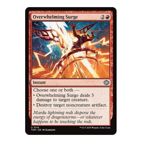 Overwhelming Surge Tarkir: Dragonstorm (TDM) - (Foil, Lightly Played)