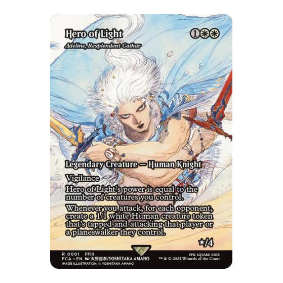Hero of Light - Adeline, Resplendent Cathar (Showcase) FINAL FANTASY: Through the Ages (FCA) - (#1, Rare) (, Near Mint)
