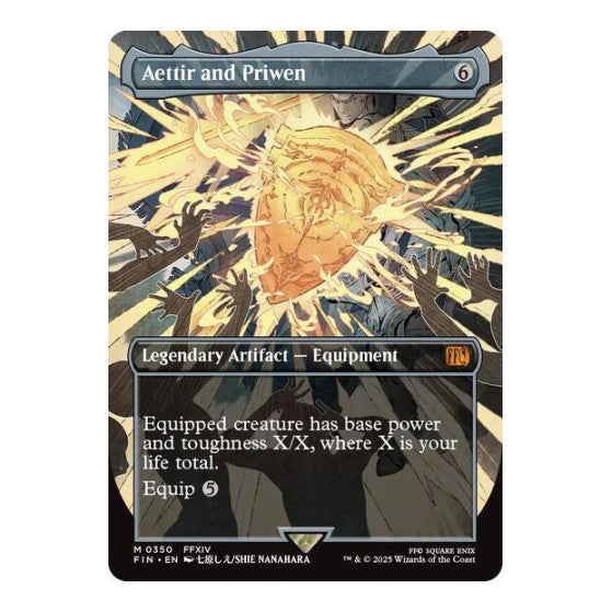 Aettir and Priwen (Borderless) FINAL FANTASY (FIN) - (#350, Mythic Rare) (, Near Mint)