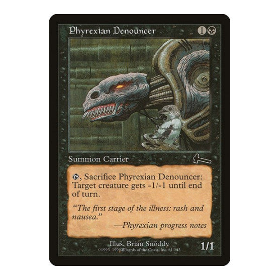 Phyrexian Denouncer Urza's Legacy (ULG) - (, Moderately Played)