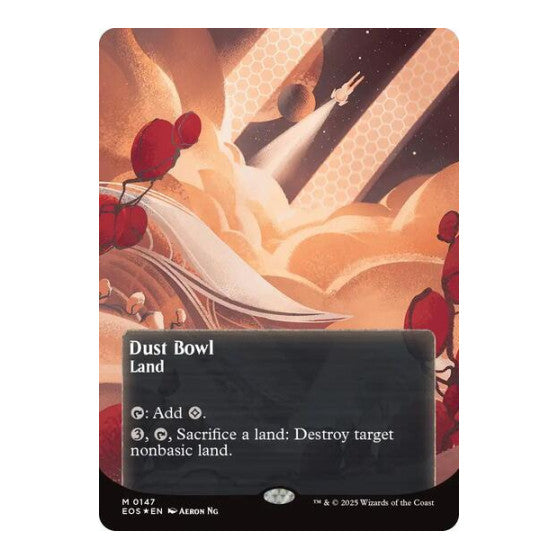 Dust Bowl (0147) (Borderless) (Galaxy Foil) Edge of Eternities: Stellar Sights (EOS) - (Foil, Lightly Played)