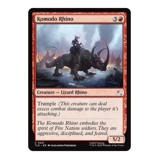 Komodo Rhino (0241) Avatar: The Last Airbender: Eternal-Legal (TLE) - (Foil, Near Mint)