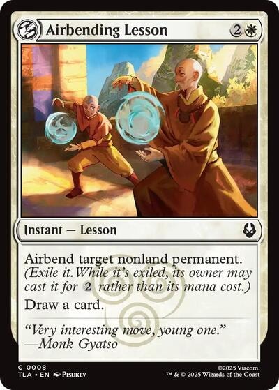Airbending Lesson Avatar: The Last Airbender (TLA) - (#8, Common) (, Near Mint)