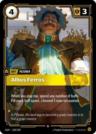 Albus Ferros Origins (OGN) - (#230/298, Rare) (Foil, Near Mint)