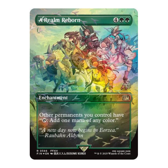 A Realm Reborn (Borderless) (Chocobo Track Foil) FINAL FANTASY (FIN) - (Foil, Near Mint)