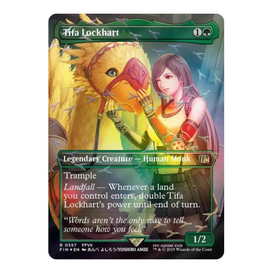 Tifa Lockhart (Borderless) (Chocobo Track Foil) FINAL FANTASY (FIN) - (Foil, Near Mint)
