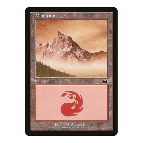 Mountain 346 Mercadian Masques (MMQ) - (, Heavily Played)