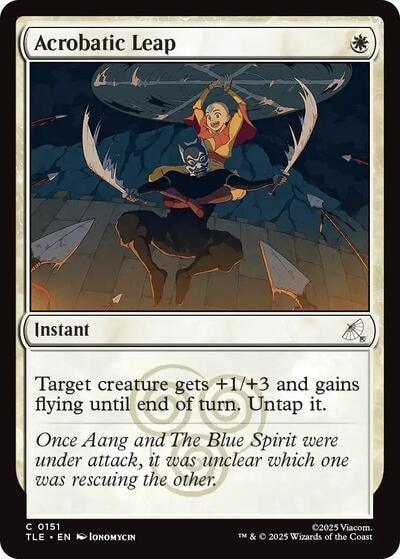 Acrobatic Leap Avatar: The Last Airbender: Eternal-Legal (TLE) - (#151, Common) (Foil, Near Mint)