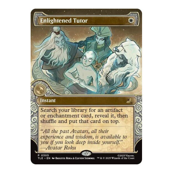 Enlightened Tutor (Showcase) Avatar: The Last Airbender: Eternal-Legal (TLE) - (#305, Promo) (, Near Mint)