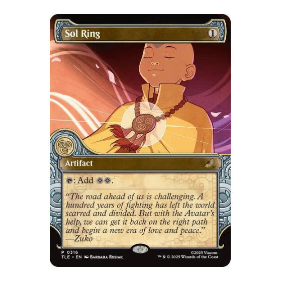 Sol Ring (Showcase) Avatar: The Last Airbender: Eternal-Legal (TLE) - (#316, Promo) (, Near Mint)