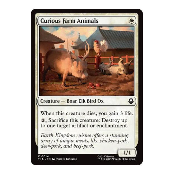 Curious Farm Animals Avatar: The Last Airbender (TLA) - (, Near Mint)