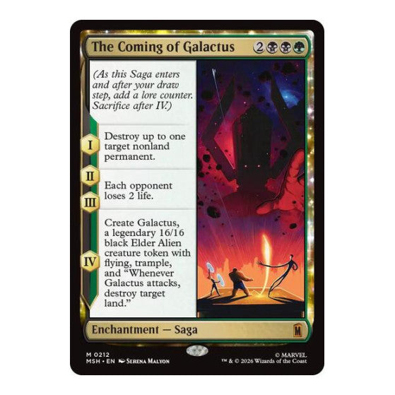 The Coming of Galactus Marvel Super Heroes (MSH) - (#212, Mythic Rare) (, Near Mint)