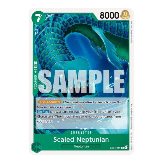 Scaled Neptunian The Azure Sea's Seven (OP14-EB04) - (, Near Mint)