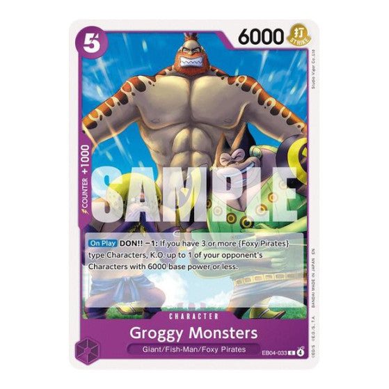 Groggy Monsters The Azure Sea's Seven (OP14-EB04) - (, Near Mint)
