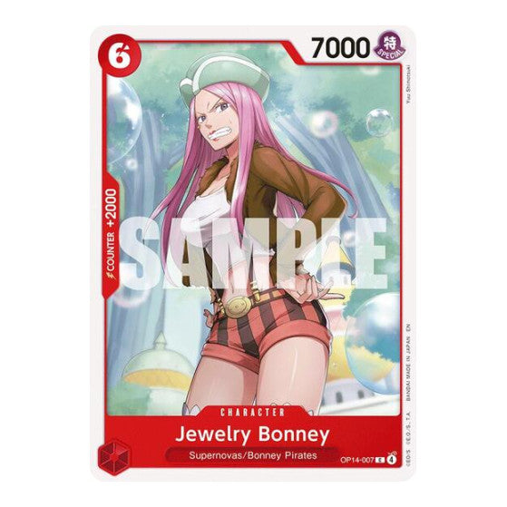 Jewelry Bonney The Azure Sea's Seven (OP14-EB04) - (, Near Mint)