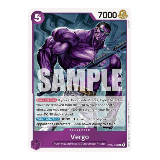 Vergo The Azure Sea's Seven (OP14-EB04) - (Foil, Near Mint)