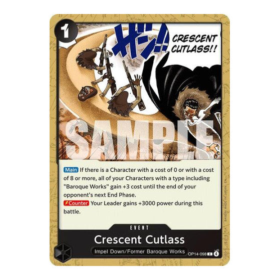 Crescent Cutlass The Azure Sea's Seven (OP14-EB04) - (, Near Mint)