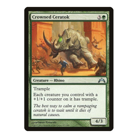 Crowned Ceratok Gatecrash (GTC) - (, Moderately Played)