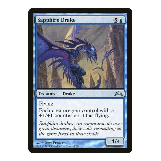Sapphire Drake Gatecrash (GTC) - (, Moderately Played)