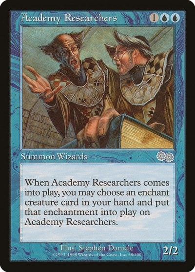 Academy Researchers Urza's Saga (USG) - (#58, Uncommon) (, Lightly Played)
