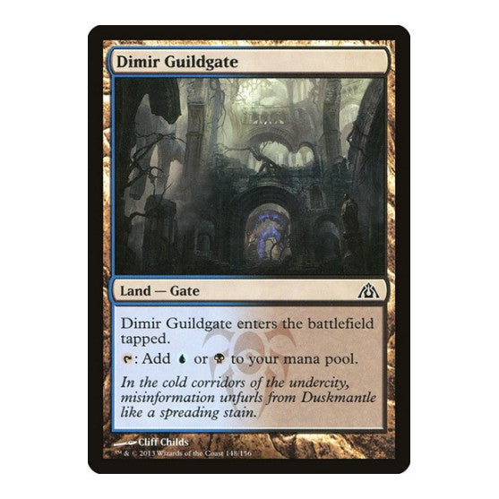 Dimir Guildgate Dragon's Maze (DGM) - (Foil, Lightly Played)