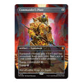 Commander's Plate (Borderless) Commander: Teenage Mutant Ninja Turtles (TMC) - (#135, Promo) (Foil, Near Mint)