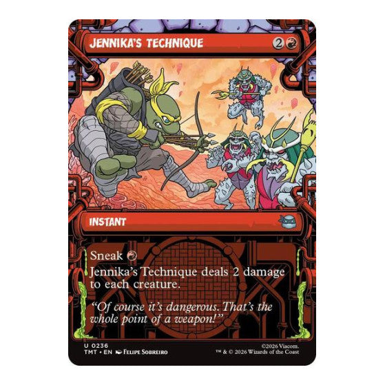 Jennika's Technique (Showcase) Teenage Mutant Ninja Turtles (TMT) - (Foil, Near Mint)
