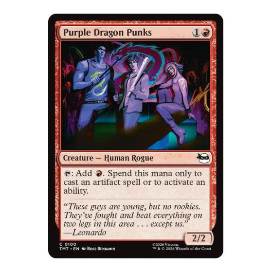 Purple Dragon Punks Teenage Mutant Ninja Turtles (TMT)