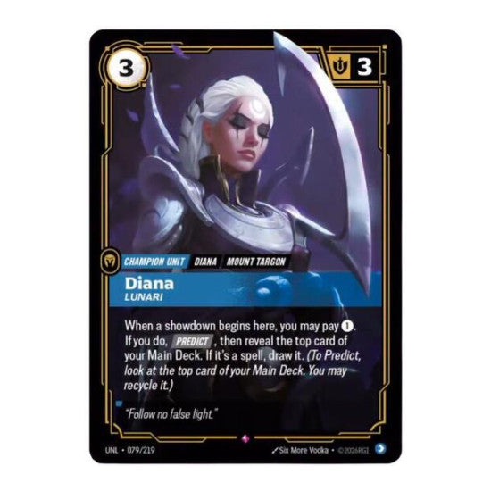 Diana Lunari Unleashed (UNL) - (Foil, Near Mint)