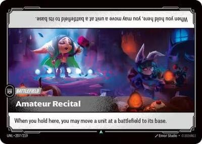 Amateur Recital Unleashed (UNL) - (#207/219, Uncommon) (Foil, Near Mint)