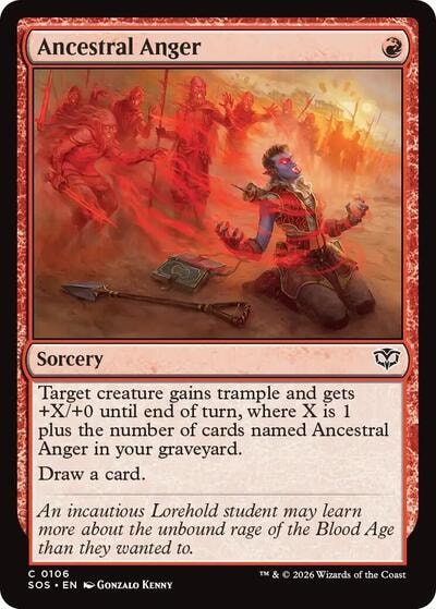 Ancestral Anger Secrets of Strixhaven (SOS) - (#106, Common)