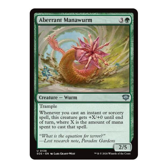 Aberrant Manawurm Secrets of Strixhaven (SOS) - (, Near Mint)
