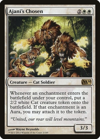 Ajanis Chosen Magic 2014 (M14) (M14) - (#2, Rare) (Foil, Lightly Played)