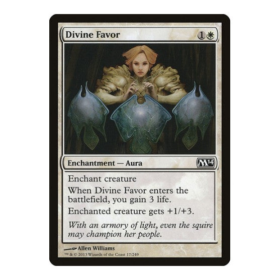 Divine Favor Magic 2014 (M14) (M14) - (Foil, Moderately Played)