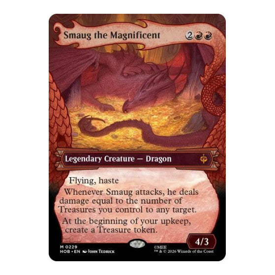 Smaug the Magnificent Showcase The Hobbit (HOB) - (#229, Mythic Rare) (, Near Mint)