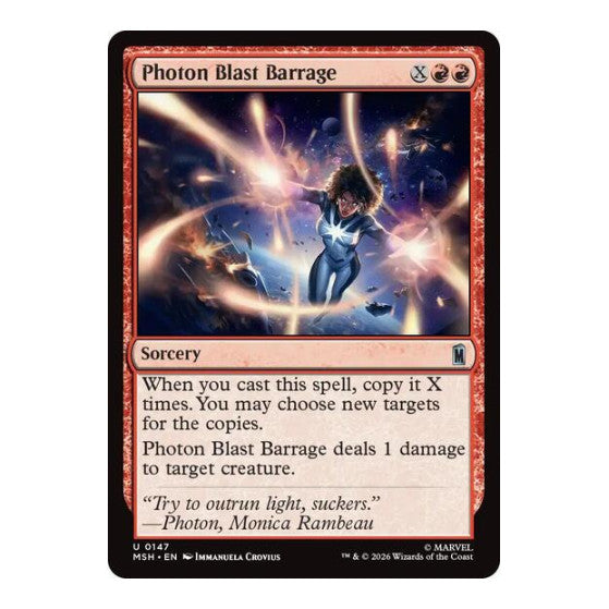 Photon Blast Barrage Marvel Super Heroes (MSH) - (, Near Mint)