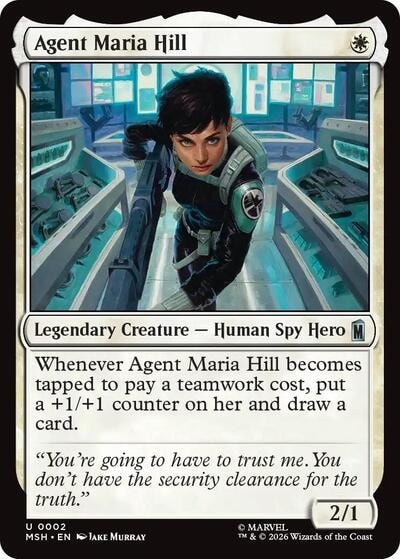 Agent Maria Hill Marvel Super Heroes (MSH) - (#2, Uncommon)
