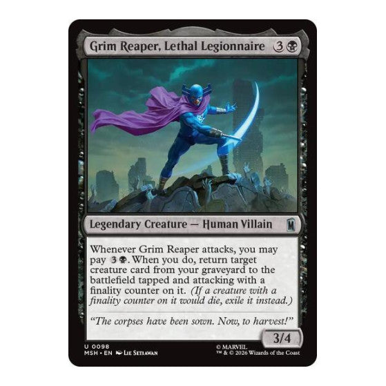 Grim Reaper, Lethal Legionnaire Marvel Super Heroes (MSH)