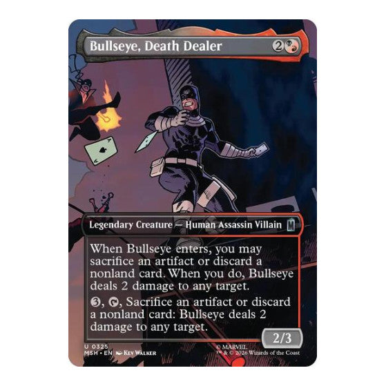 Bullseye, Death Dealer (Borderless) Marvel Super Heroes (MSH) - (, Near Mint)