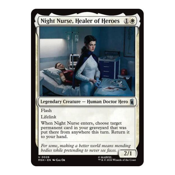 Night Nurse, Healer of Heroes Marvel Super Heroes (MSH)