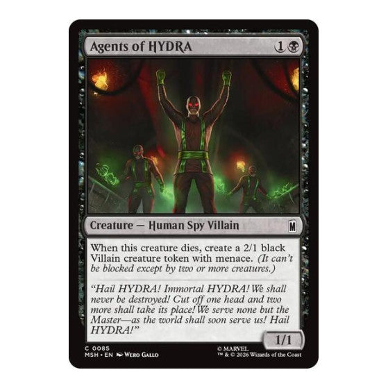 Agents of HYDRA Marvel Super Heroes (MSH)