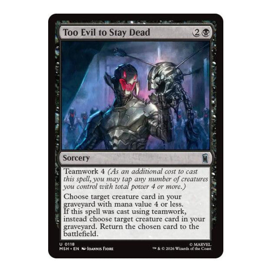 Too Evil to Stay Dead Marvel Super Heroes (MSH)
