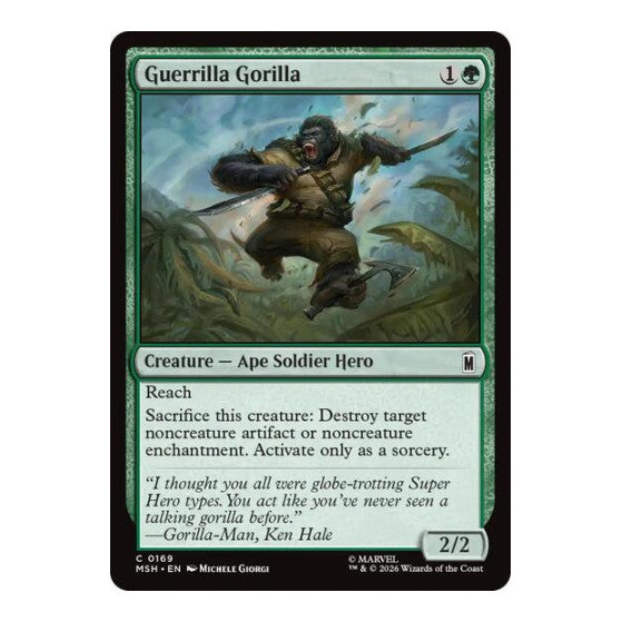 Guerrilla Gorilla Marvel Super Heroes (MSH) - (, Near Mint)