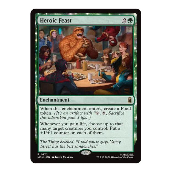 Heroic Feast Marvel Super Heroes (MSH) - (#172, Rare) (, Near Mint)